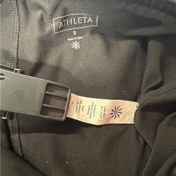 Athleta Black Leggings with Skirt Skort for Active Wear Womens Small - Picture 2 of 2